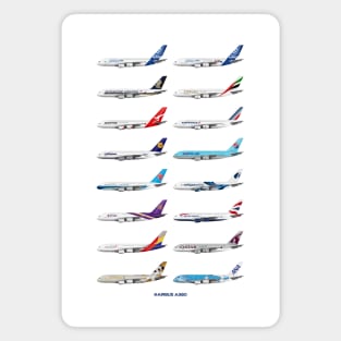 Airbus A380 Operators Illustration Magnet